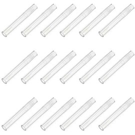 Tubo de Brillo de Labios 5ml Transparente de Plástico 15 Piezas Uso Diario y Muestras, Formato Portátil, Diseño Redondo, Estilo Moderno