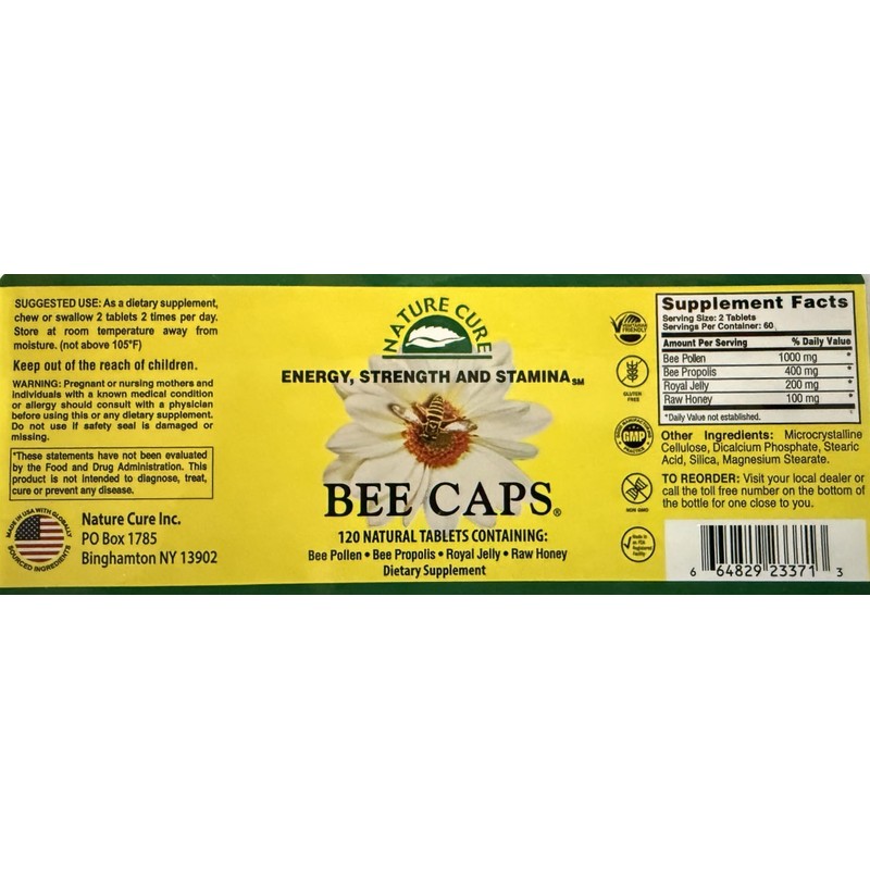 Nature Cure Bee Caps Nature Cure Bee 120 Caplet