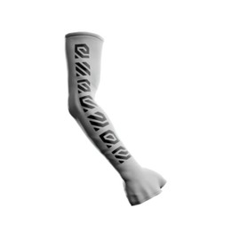 Wallhack Gaming Column Arm Sleeve with Hand Support | Gaming Setup Accessories Protective Sleeves for Arms | Compression Gamer Sleeves to Cover Arms | White | Small - Medium