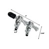 AQUANEAT Aquarium Air pump Splitter,Fish Tank Air Valve, Metal Stainless