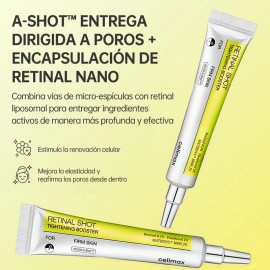 Celimax Set Retinal Booster Crema Antimanchas Poros 2pzs