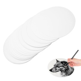 TVETE Round Drawing Paper, DIY Paper Cards, Cardboard Circle, 20 Pieces, Approx. 9.8 inches (25 cm), Blank Paper, Round Doodle Cardboard, Colored Cardstock, Round Cardstock, Cardboard, Marker Drawing