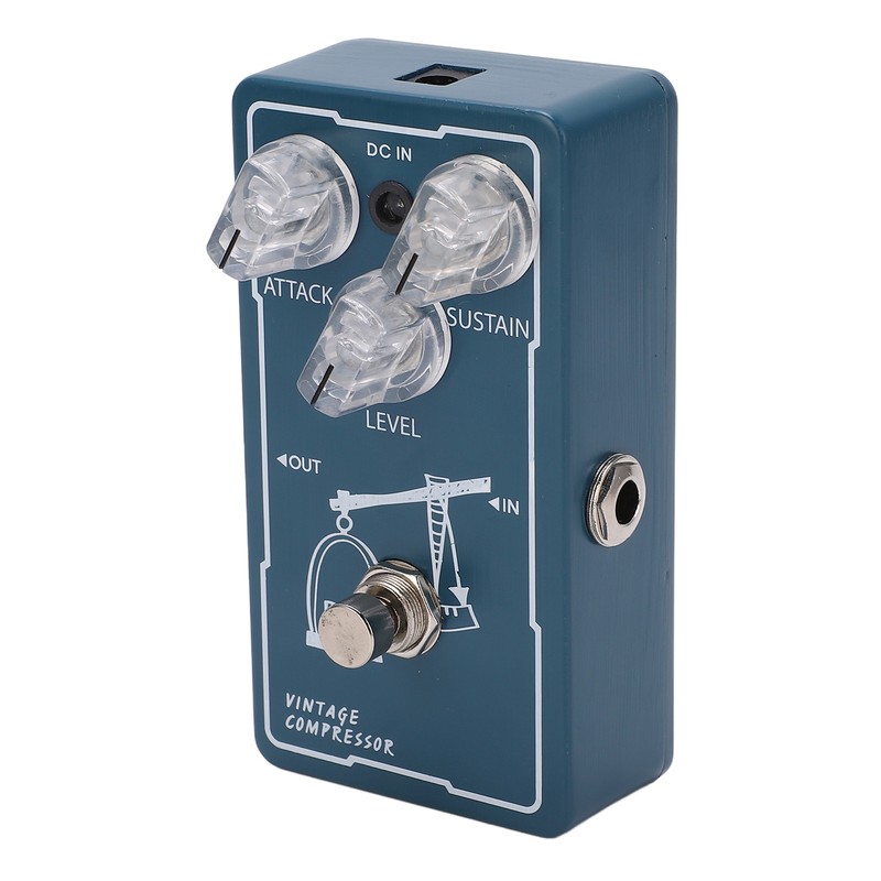 Compressor Effect Monoblock Guitar Compression Effector Pedal with True Bypass