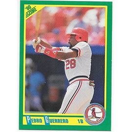 Pedro Guerrero 1990 Score St. Louis Cardinals Card #13