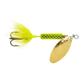 Yakima Bait Wordens Original Rooster Tail Spinner Lure, Chartreuse, 1/8-Ounce