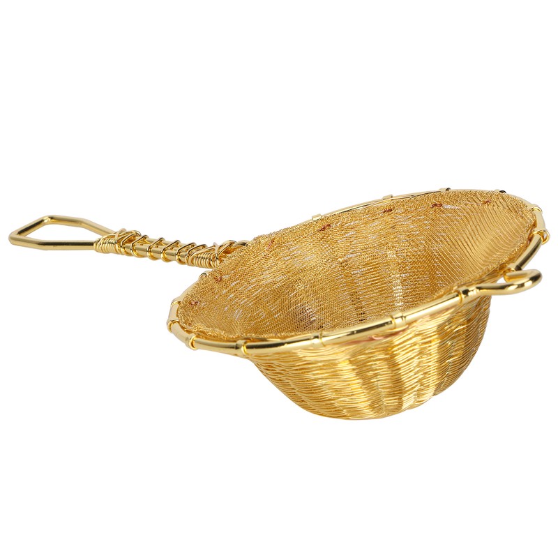 Tea Infuser Strainer Pure Copper Reusable Loose Leaf Teapot Filter