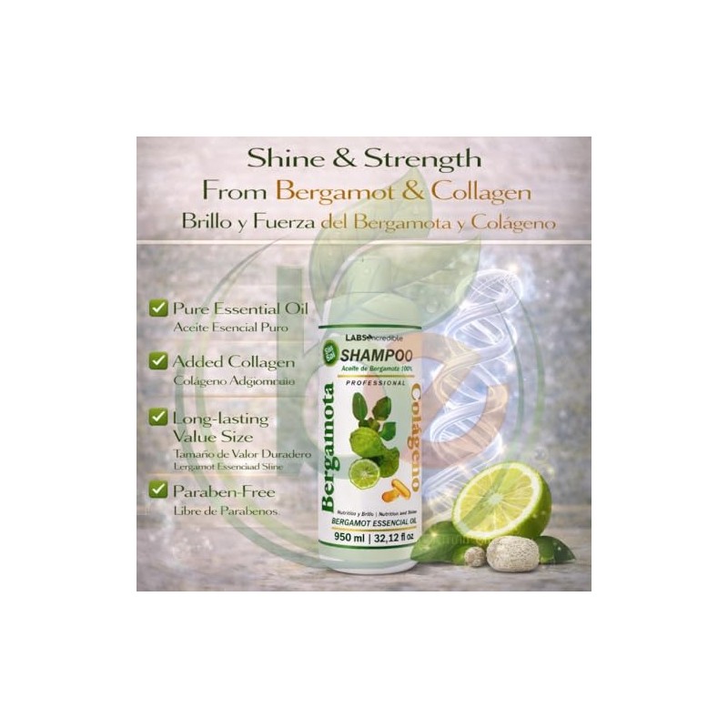 Shampoo Aceite de Bergamota 100%