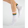 CALZITALY 2 Pairs Unisex Socks with Rainbow Pattern, Cotton Stockings