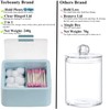 Tecbeauty Large Qtips Holder - 2 Grids Cotton Swabs Dispenser