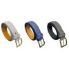 Men's Leather Lined Belt, 3 Colours, 1.25" Wide, Belts for