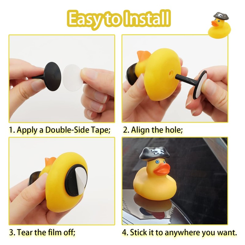 Jeep Duck Holder Plastic Duck Plug for Jeep Dash Rubber