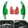 iJDMTOY Green CNC Billet Aluminum Larger Paddle Shifter Extensions Compatible