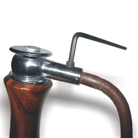 BAY® LETS JUMP 0.8 cm Thick Professional Leather Skipping Rope with 2 x Additional Weights for the Handle, Adjustable Length, with Weights, High Speed, with Swivel Ball Bearings, Leather Soul Skipping