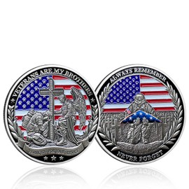 CHURYUML Military Challenge Coins Veterans Thank You for Your Service Military Appreciation Gifts for Men Women Navy Army Veterans Day Gift Military Commemorative Coin