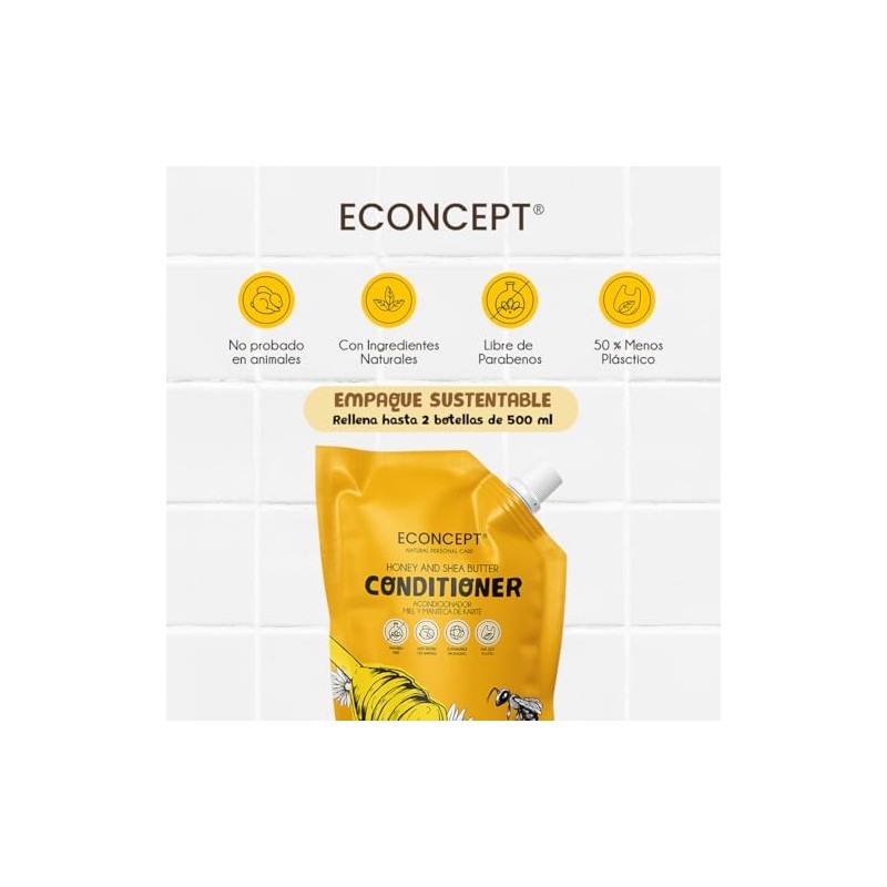 Acondicionador ECONCEPT de Miel y Manteca de Karité Refill 1
