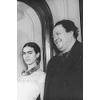 24x36 gallery poster, Frida Kahlo with husband Diego Rivera in