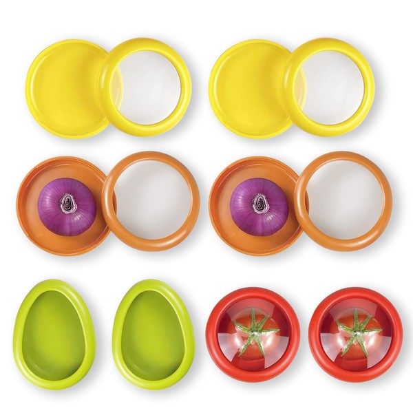 Clipore 8 Pack Silicone Food Storage Containers,fresh pod, Reusable Freshness