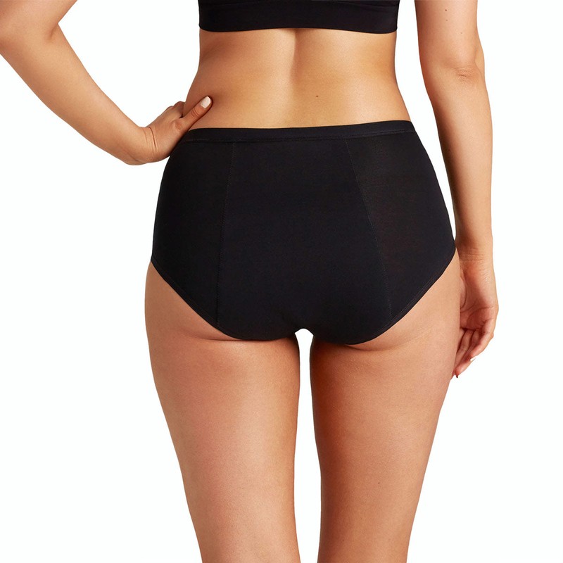 Love Luna Period Full Brief, Black / 10/12
