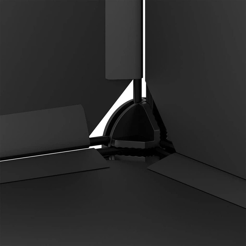 vidaXL Storage Cube Organizer with 15 Cubes - Black Polypropylene