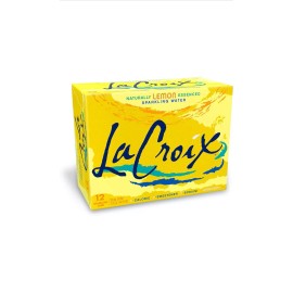 LaCroix 12-Pack Sparkling Water - 100% Refreshment with Zero Calories & Sweeteners-12o - Lemon