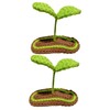 WOONEKY Bean Sprout Hair Clip 2pcs Sprout Clips Soft Comfortable