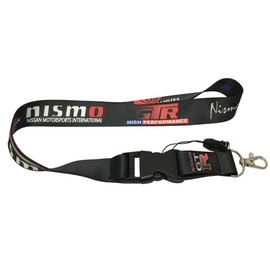 1pcs Black Color USA Ship New Quick Release Neck Strap Lanyard Keychain Keyring Car Keys House Keys ID Badges Card for Nismo Design