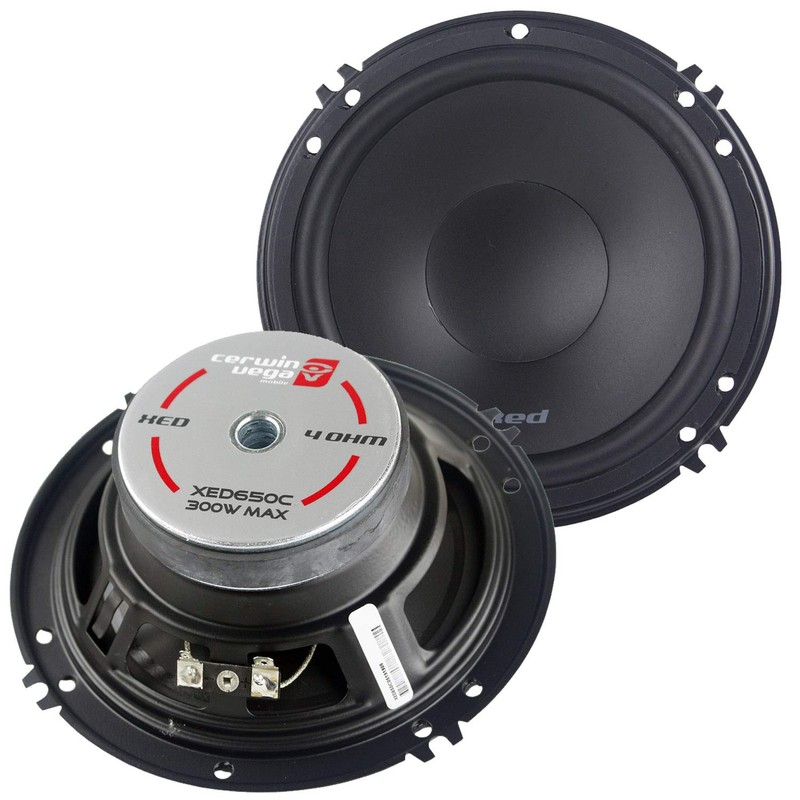 2 Pair Cerwin-Vega XED650C 6.5" 300W 2-Way Component Speaker System
