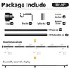 IFELS 2 Pack Heavy Duty Curtain Rods for Windows 48