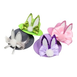 Mikinona 4pcs Creative Rabbit Ear Hat Hair Accessories for Easter Party Durable Photo Props Adorable Headdress for Adults for Festive Celebrations