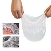 Xutong Disposable Shower Caps 100 Pieces Transparent with Elastic Hair