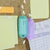 HXMJIED 50pcs Clear Push Pins, Flat Head Push Pins, Plastic