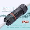 2Pcs IP68 Waterproof Electrical Junction Box Outdoor Underground Wire Connector