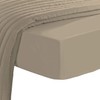 Pizuna Pure Combed Cotton Single Bed Fitted Sheet Simply Taupe,