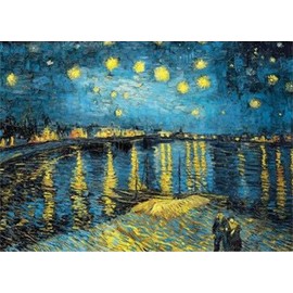 LXTONG Van Gogh Starry Sky Diamond Painting Kit 5D Full Round Diamond Painting Set Starry Night Diamond Dots Gem Art for Beginner Adult (40 X 30 CM)