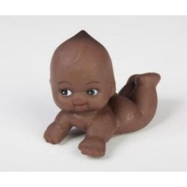 Merrymakers African American Dark Cutie Baby Shower Favor crafts decorating 4 inch