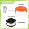 Trimmer Spool Replacement for Black + Decker, 30ft 0.065" Trimmer