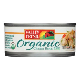UD_Valley Fresh Organic Chicken In Water  - Case Of 12 - 5 Oz