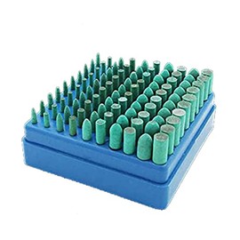 100 Pcs Rubber Grinding Heads,3mm Shank Polishing Tip Mounted Point Bufing Wheel for Dremel Rotary Tools