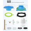 MENNTY Elastic Wax Ring Kit for Toilet Installation - Reusable