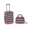 Rockland 2 PC LUGGAGE SET, Medium, Small, Polycarbonate (PC), 4