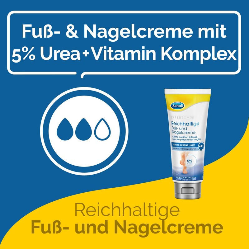 Scholl Rich Foot and Nail Cream - Moisturising Foot Cream