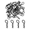 MECCANIXITY 60pcs 30-Degree Angle RC Body Clips Bent Springy R