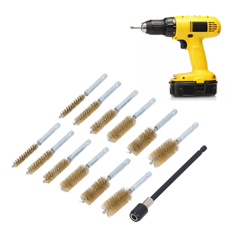 13 Pcs Bore Brush Set 8mm 10mm 12mm 15mm 17mm