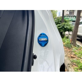 MEKOMEKO Toyota New Noah NOAH 90 Series Dedicated Striker Cover Door Lock Cover Plated Accessory Interior Parts Stainless Steel 4PCS New Noah NOAH 90 Series January 2022~ [Blue] NA-MSGL