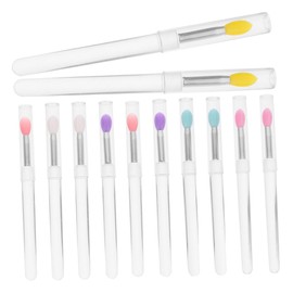OATIPHO 12pcs Portable Lip Brush Applicator Wands Multi Purpose Makeup Tools for Lipstick Lip Gloss Dustproof Convenient for Daily Use