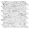 V-MOZZA Peel and Stick Stone Tile, 5-Sheet Peel and Stick