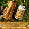 Ginseng & Ginkgo Biloba 100 Veggie Capsules, Energy Ginseng Root