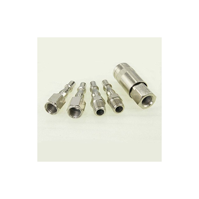 ORAZIO 5PCs 1/4" BSP Air Line Compressor Hose Quick Coupler
