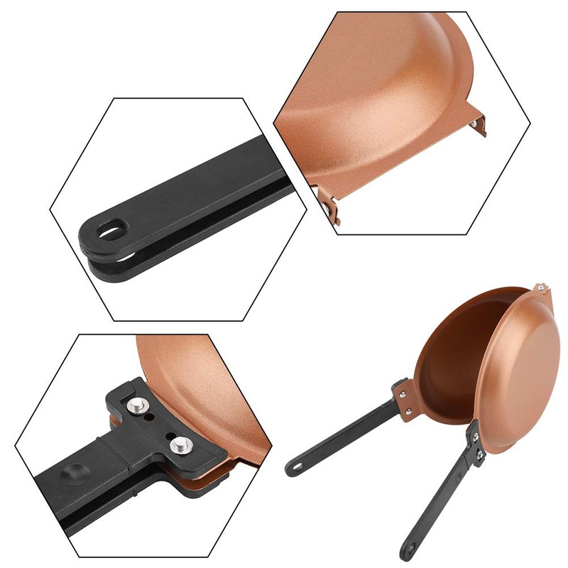 POCREATION Double Side Frying Pan, Nonstick Pancake Maker for Fried