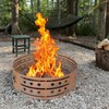 WILD DIGGER Fire Pit Ring, 30" Steel Fire Ring Heavy